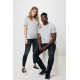 T-shirt en coton recyclé non teinté Iqoniq Manuel - Vêtement unisexe en coton durable pour entreprises responsables