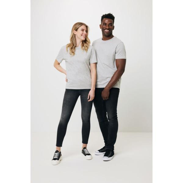 T-shirt en coton recyclé non teinté Iqoniq Manuel - Vêtement unisexe en coton durable pour entreprises responsables