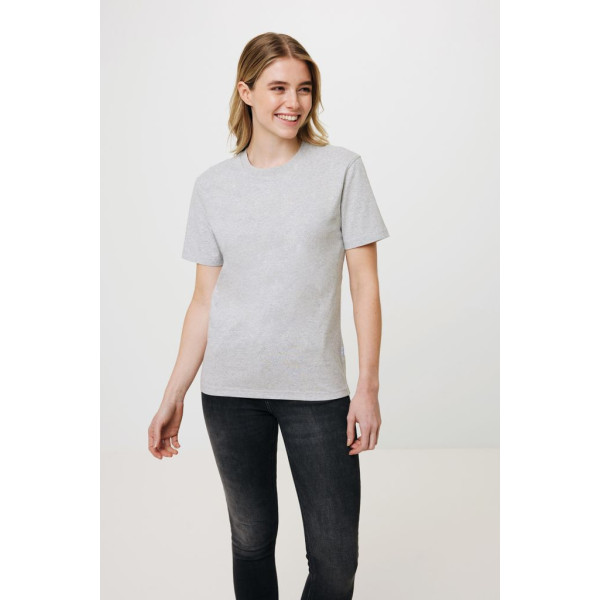 T-shirt en coton recyclé non teinté Iqoniq Manuel - Vêtement unisexe en coton durable pour entreprises responsables
