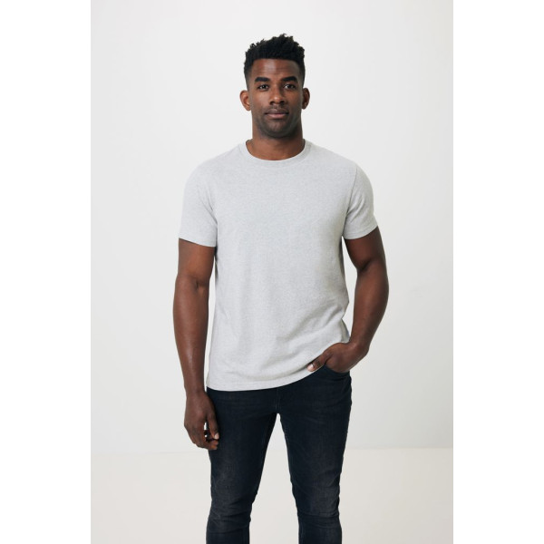 T-shirt en coton recyclé non teinté Iqoniq Manuel - Vêtement unisexe en coton durable pour entreprises responsables