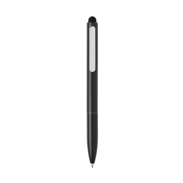 Stylo en aluminium recyclé certifié RCS avec stylet Kymi - BCM Goodies