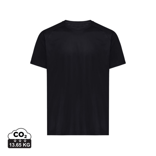 T-shirt sport séchage rapide polyester recyclé Iqoniq Tikal - Taille M - 100% polyester recyclé - Léger et respirant - Code QR u
