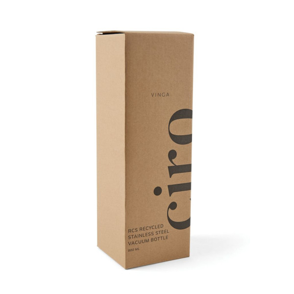 Bouteille isotherme VINGA 800 ml en acier RCS Ciro - Accessoire durable pour boissons chaudes et froides - Idéal pour les déplac