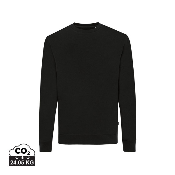 Sweater à col rond en coton recyclé Iqoniq Zion - Coupe régulière unisexe - Respectueux de l'environnement - Idéal pour évé