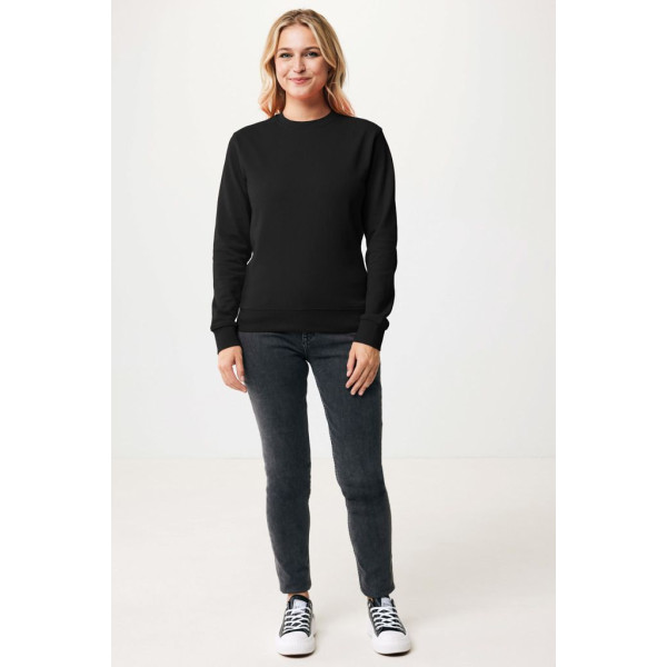 Sweater à col rond en coton recyclé Iqoniq Zion - Coupe régulière unisexe - Respectueux de l'environnement - Idéal pour évé