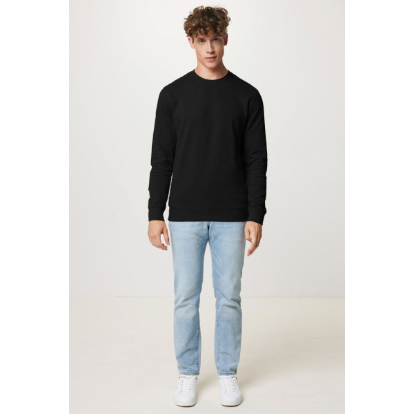 Sweater à col rond en coton recyclé Iqoniq Zion - Coupe régulière unisexe - Respectueux de l'environnement - Idéal pour évé