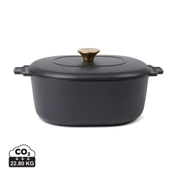 Cocotte en fonte émaillée VINGA 4L Monte Heritage - Ustensile de cuisine pour une cuisson parfaite - BCM Goodies
