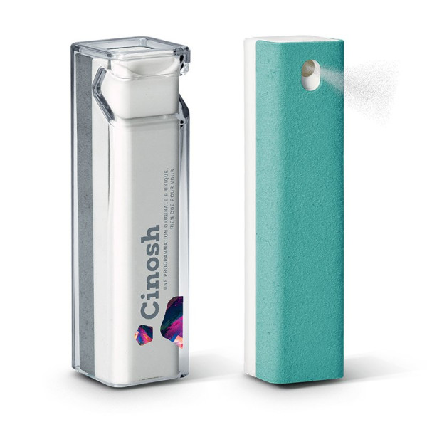 Spray nettoyant écran personnalisé 2 en 1 avec support smartphone – Goodies entreprise BCM Goodies