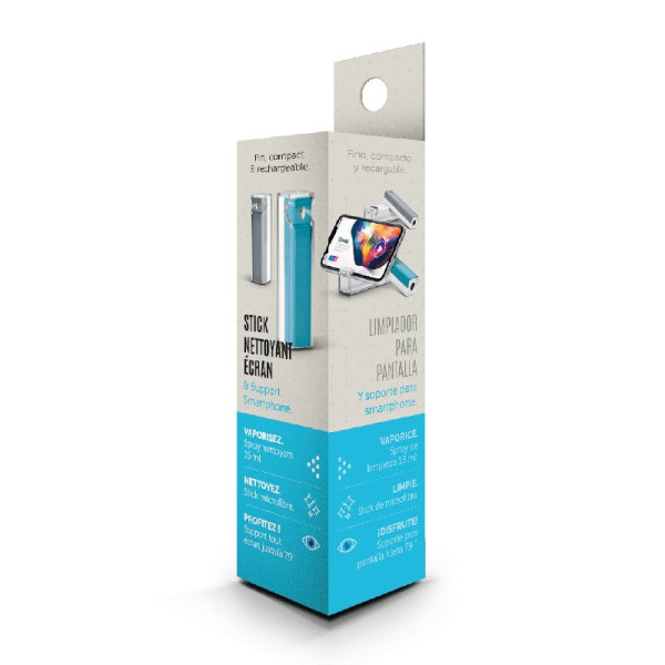 Spray nettoyant écran personnalisé 2 en 1 avec support smartphone – Goodies entreprise BCM Goodies