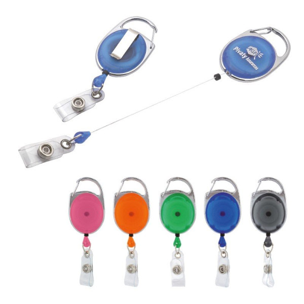 Porte-badge extensible avec enrouleur et clip de ceinture personnalisable – Gestion des accès et identification pour événements 