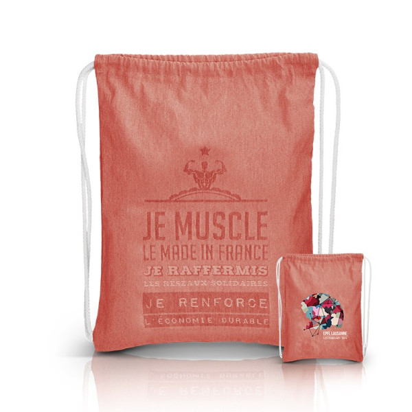 Sac à dos personnalisable en coton – Objet publicitaire écoresponsable pour entreprises et associations | BCM Goodies