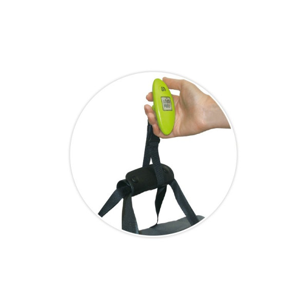 Balance pèse-bagages personnalisable 40 kg avec marquage blanc – Accessoire publicitaire pratique pour voyages d’affaires – BCM 