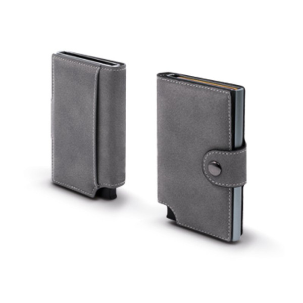Porte-cartes personnalisable WALLY PORTO V VEGAN BLANK avec protection RFID – Cadeau d’entreprise élégant gravure laser