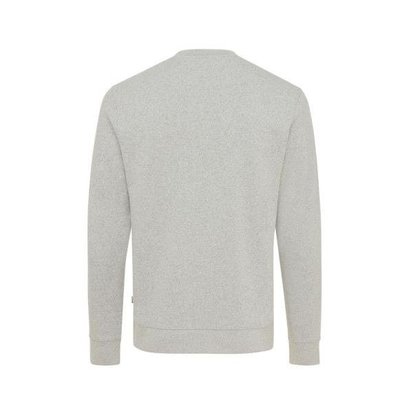 Pull à col rond en coton recyclé non teinté Iqoniq Denali - Vêtement unisexe écologique et polyvalent | BCM Goodies