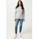 Pull à col rond en coton recyclé non teinté Iqoniq Denali - Vêtement unisexe écologique et polyvalent | BCM Goodies