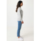 Pull à col rond en coton recyclé non teinté Iqoniq Denali - Vêtement unisexe écologique et polyvalent | BCM Goodies