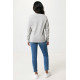 Pull à col rond en coton recyclé non teinté Iqoniq Denali - Vêtement unisexe écologique et polyvalent | BCM Goodies