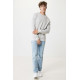 Pull à col rond en coton recyclé non teinté Iqoniq Denali - Vêtement unisexe écologique et polyvalent | BCM Goodies