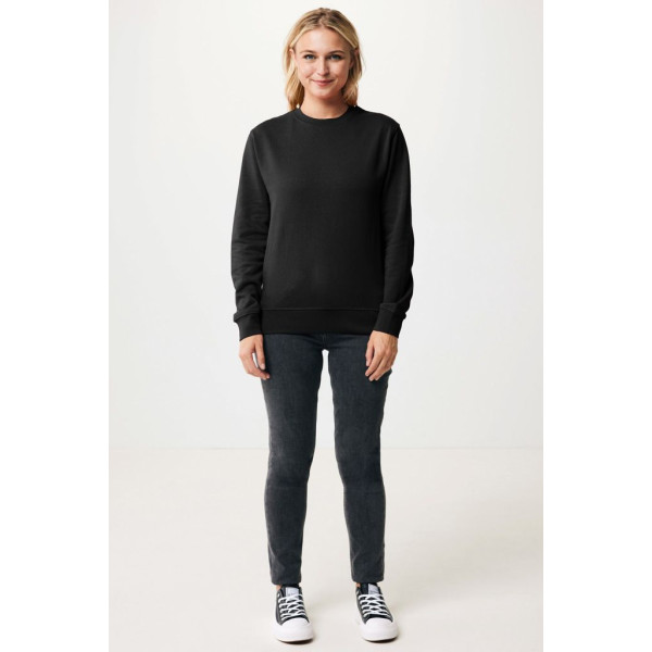 Sweater à col rond léger en coton recyclé Iqoniq Etosha - BCM Goodies - Bangladesh - Poids: 574 - Marquage personnalisable - Con