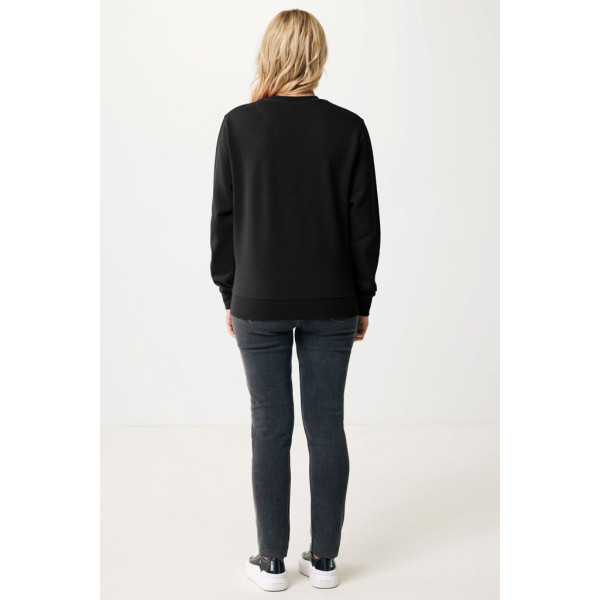 Sweater à col rond léger en coton recyclé Iqoniq Etosha - BCM Goodies - Bangladesh - Poids: 574 - Marquage personnalisable - Con