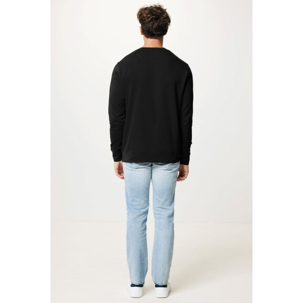 Sweater à col rond léger en coton recyclé Iqoniq Etosha - BCM Goodies - Bangladesh - Poids: 574 - Marquage personnalisable - Con