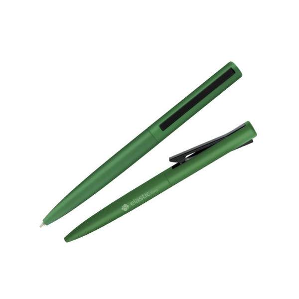 Stylo aluminium effet métal, écriture bleue 1,0 mm, gravure personnalisée – BCM Goodies