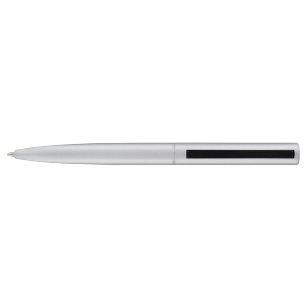 Stylo aluminium effet métal, écriture bleue 1,0 mm, gravure personnalisée – BCM Goodies