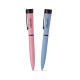 Stylo bille personnalisé bleu avec corps et clip métal – Gravure laser pour communication d’entreprise – BCM Goodies