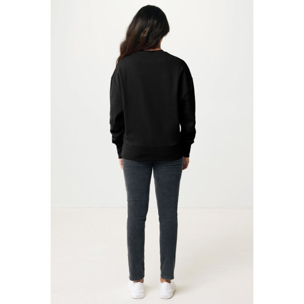 Sweater à col rond en coton recyclé Iqoniq Kruger - Pull unisexe en coton bio et recyclé pour un look tendance et responsable