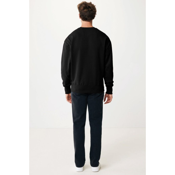 Sweater à col rond en coton recyclé Iqoniq Kruger - Pull unisexe en coton bio et recyclé pour un look tendance et responsable