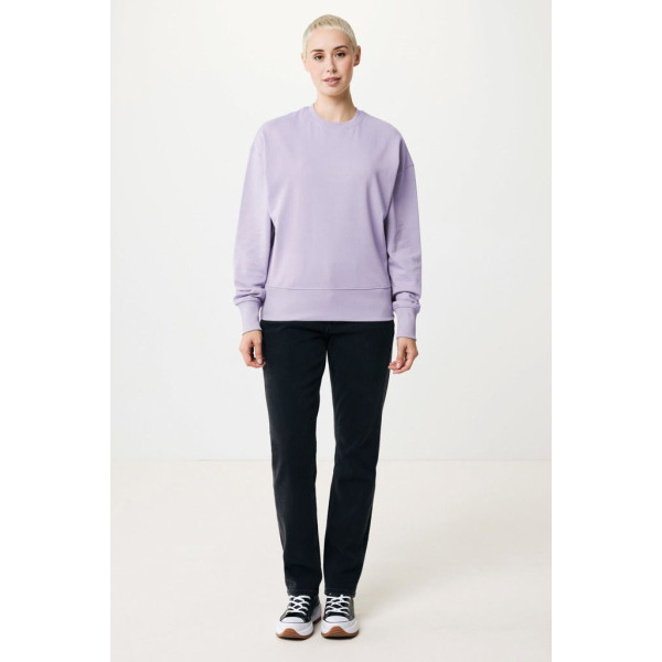 Sweater à col rond en coton recyclé Iqoniq Kruger - Pull unisexe en coton bio et recyclé pour un look tendance et responsable