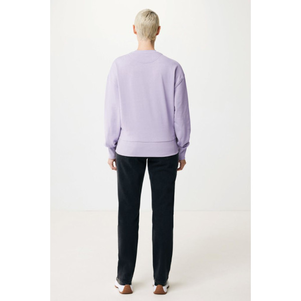 Sweater à col rond en coton recyclé Iqoniq Kruger - Pull unisexe en coton bio et recyclé pour un look tendance et responsable