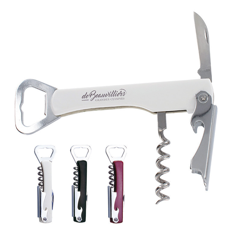 Allpeak Tire-Bouchon Sommelier Professionnel 3 En 1 - Limonadier Blanc Avec Decapsuleur
