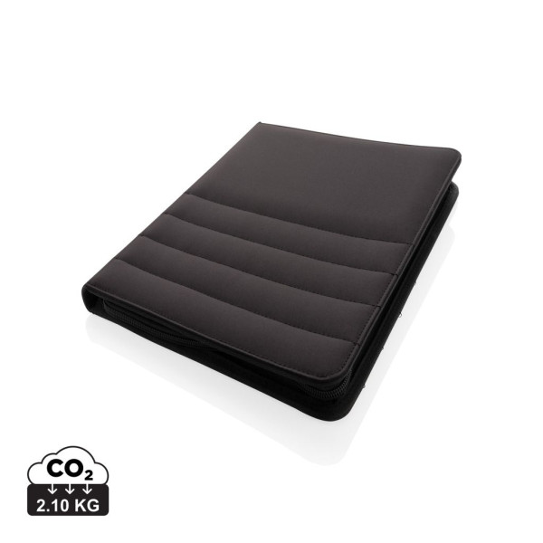 Conférencier A4 zippé Impact en rPET AWARE™ - Accessoire de bureau durable et respectueux de l'environnement