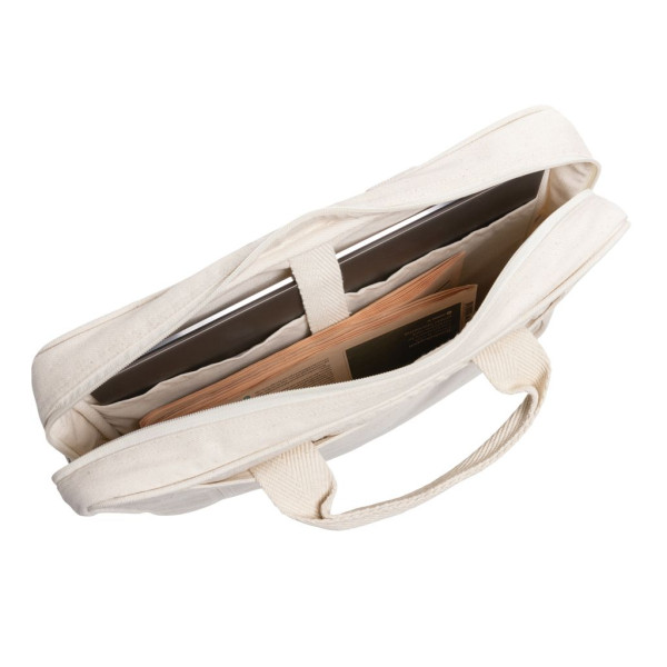 Sacoche ordinateur 15,4 en coton recyclé AWARE™ Laluka Personnalisable | BCM Goodies