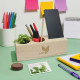 Organisateur de bureau personnalisable 3 en 1 avec kit de plantation, pot à crayon et support téléphone – Objet publicitaire éco