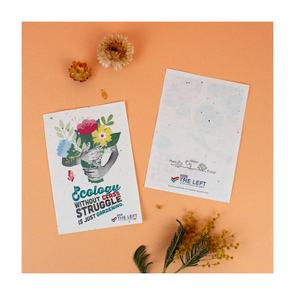 Papier graines A6 120g recto verso personnalisable – Support de communication écologique pour entreprises et associations