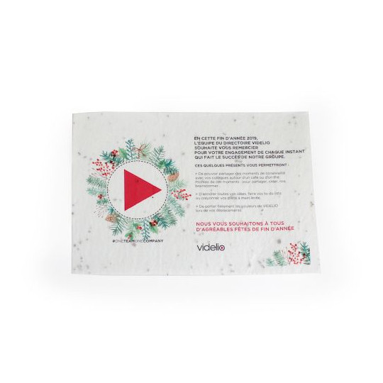 Papier à planter A5 120g personnalisable pour communication B2B et cadeaux d’entreprise – BCM Goodies