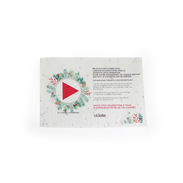 Papier à planter A5 120g personnalisable pour communication B2B et cadeaux d’entreprise – BCM Goodies