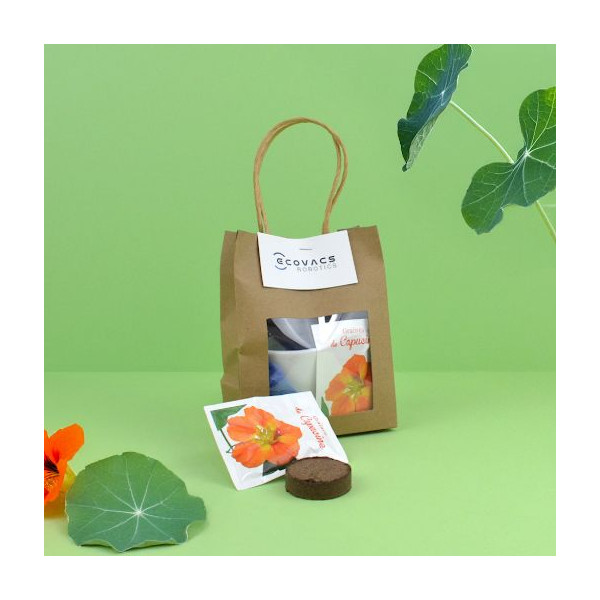 Kit plantation sac kraft personnalisable – Goodie écologique pour communication et fidélisation – BCM Goodies