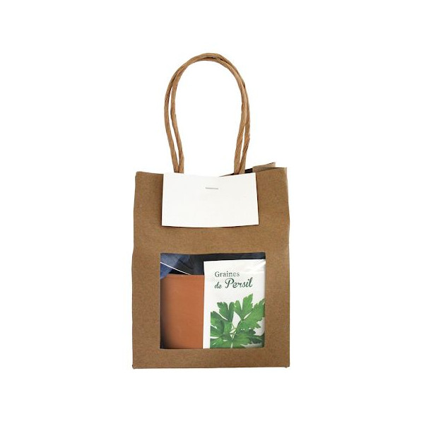Kit plantation sac kraft personnalisable – Goodie écologique pour communication et fidélisation – BCM Goodies
