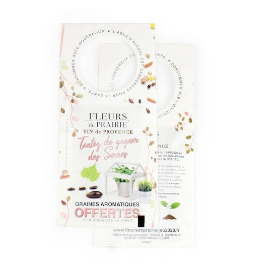 Sachet de graines bouteille personnalisé – Goodies écologique pour communication d’entreprise