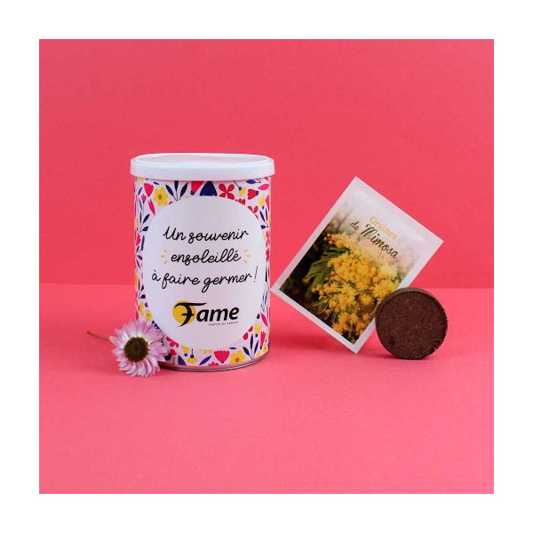 Canette graines all over personnalisable pour événements d'entreprise - BCM Goodies