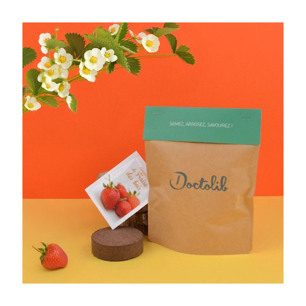 Petit pot kraft pop-up personnalisable – Goodies publicitaire écologique pour entreprises