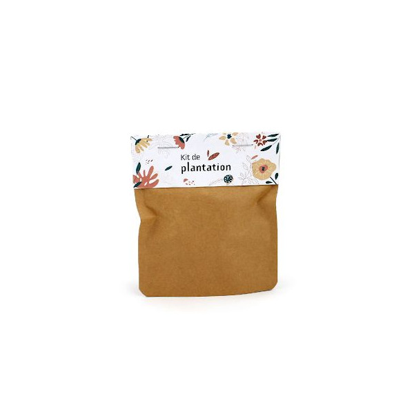 Mini pot kraft pop-up personnalisable - Goodie écologique pour communication d'entreprise | BCM Goodies