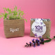 Kit pocket coco personnalisé avec sachet de culture, plaquette de coco et graines – BCM Goodies