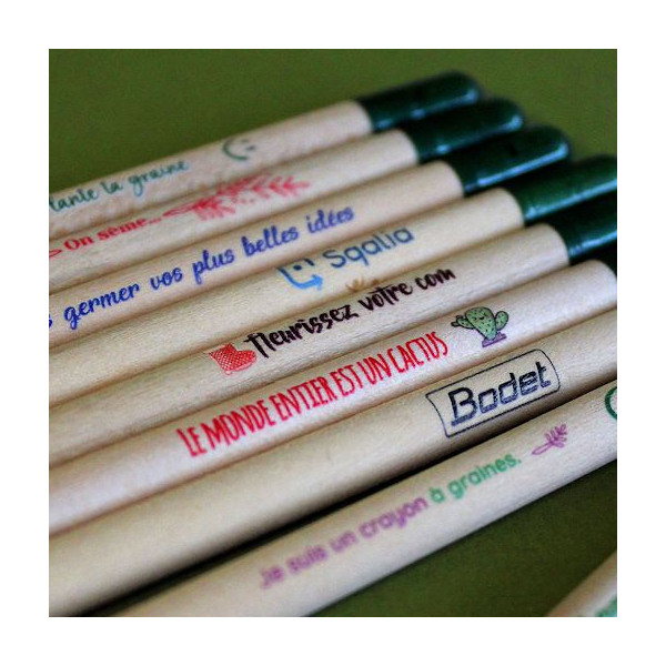 Crayon à graines personnalisable | Goodies écologique entreprise – BCM Goodies