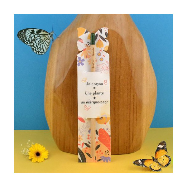 Crayon à planter avec graines intégrées – Crayon graphite écologique en bois de tilleul – BCM Goodies