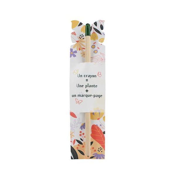 Crayon à planter avec graines intégrées – Crayon graphite écologique en bois de tilleul – BCM Goodies