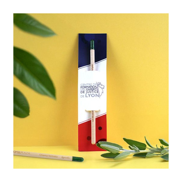 Crayon à graines personnalisé Idée Nature – Goodie éco-responsable pour communication d’entreprise